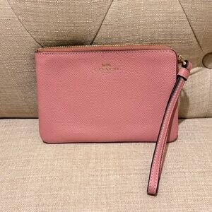 Coach Pink Wristlet Clutch